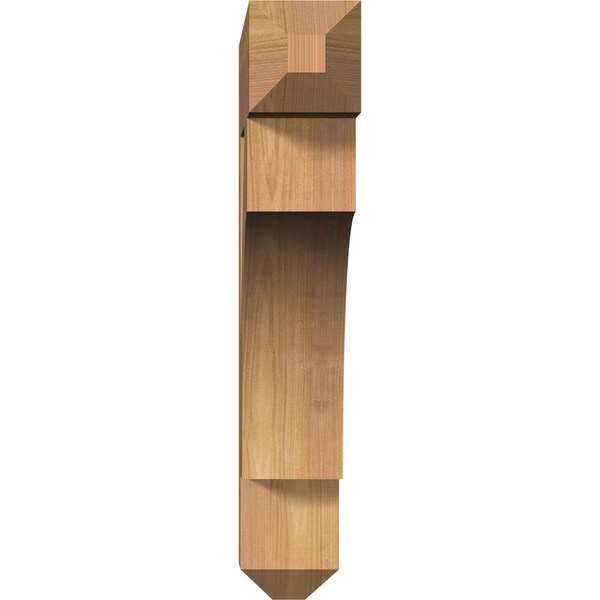 Westlake Craftsman Smooth Bracket, Western Red Cedar, 3 1/2W X 20D X 20H